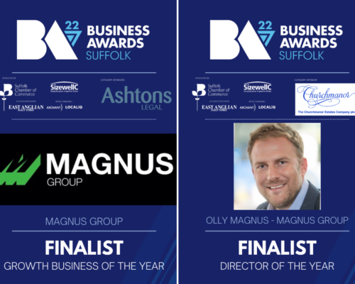 Suffolk Business Awards Olly Magnus and Magnus Group