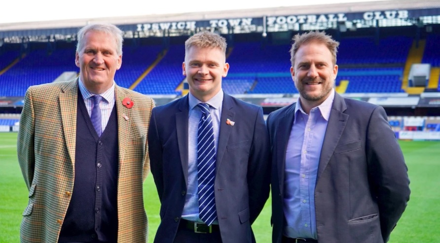 Olly Magnus and Ipswich Town FC Community Trust board